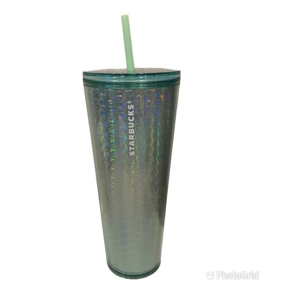 Starbucks Iridescent Green Bubble Tumbler 24 Oz. - Picture 1 of 15